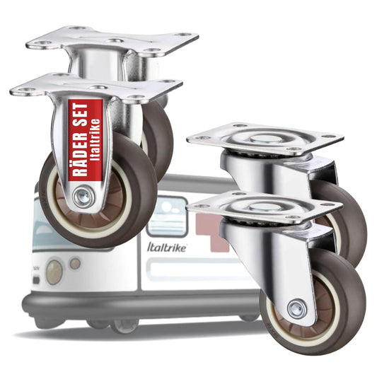 Ersatzräder für Italtrike Rutschauto 4er Set – Robuste, leise Laufrollen