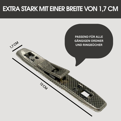 Tippniederhalter 10er Set – Metall Dokumentenhalter
