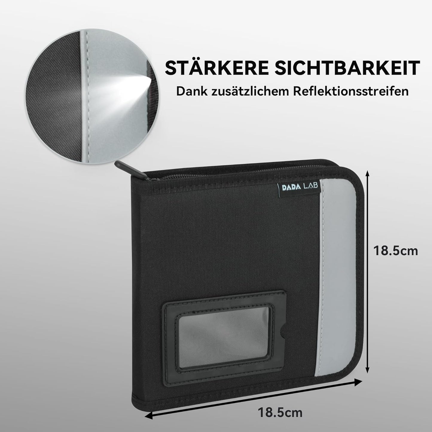 Schlüsselmappe für 10 Schlüssel – Schlüssel Organizer mit Klickverschluss