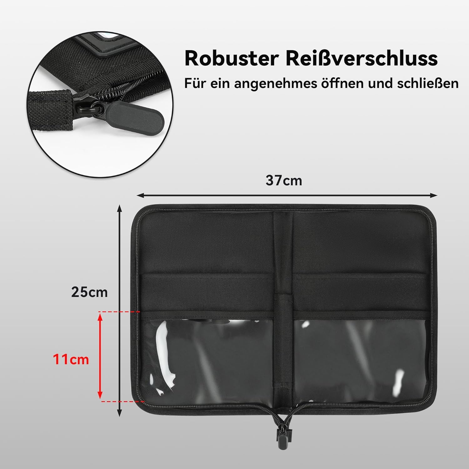 A5 Vehicle Folder – Car Glove Compartment Organizer with 4 Pockets