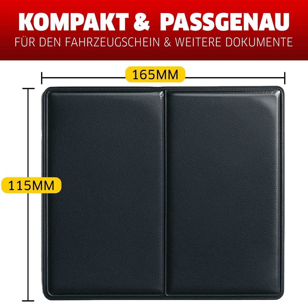 Vehicle Document Holders 10 Pieces Black – 2-Pocket Car Paper Folder & On-Board Folder