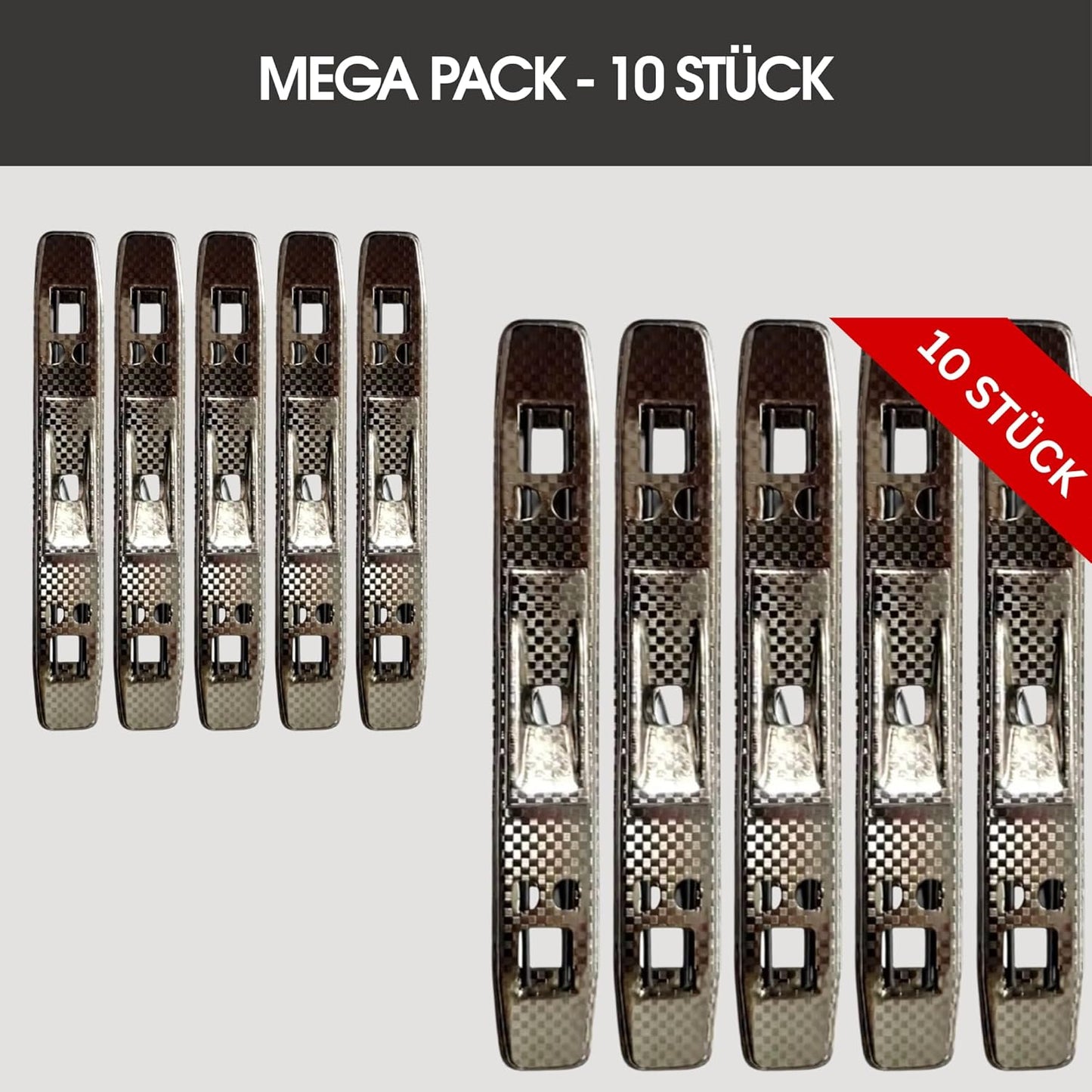 Tippniederhalter 10er Set – Metall Dokumentenhalter