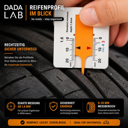 Profiltiefenmesser Reifen 3er Set – Auto, Motorrad & Wohnmobil