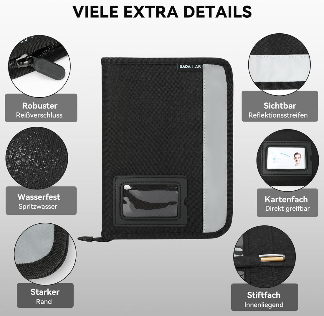 A5 Vehicle Folder – Car Glove Compartment Organizer with 4 Pockets