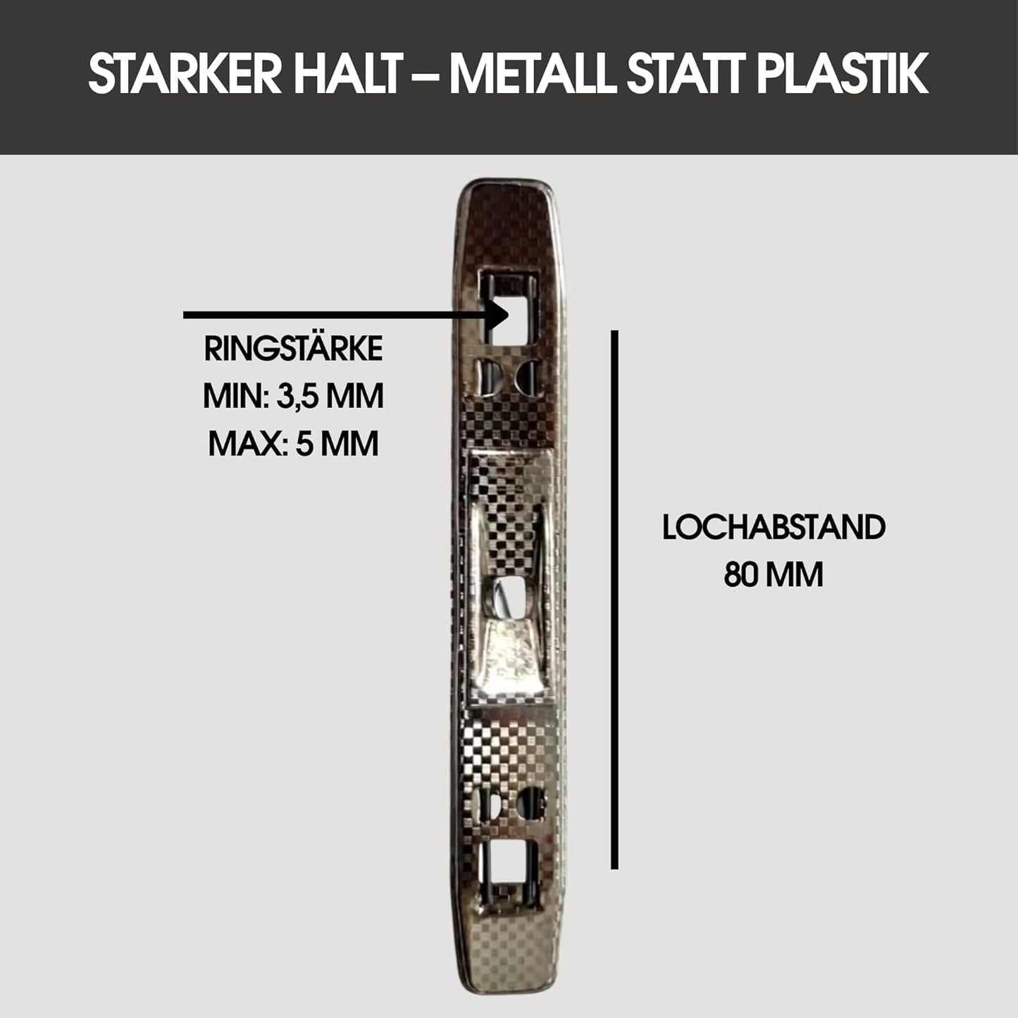 Tippniederhalter 10er Set – Metall Dokumentenhalter