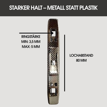 Tippniederhalter 10er Set – Metall Dokumentenhalter