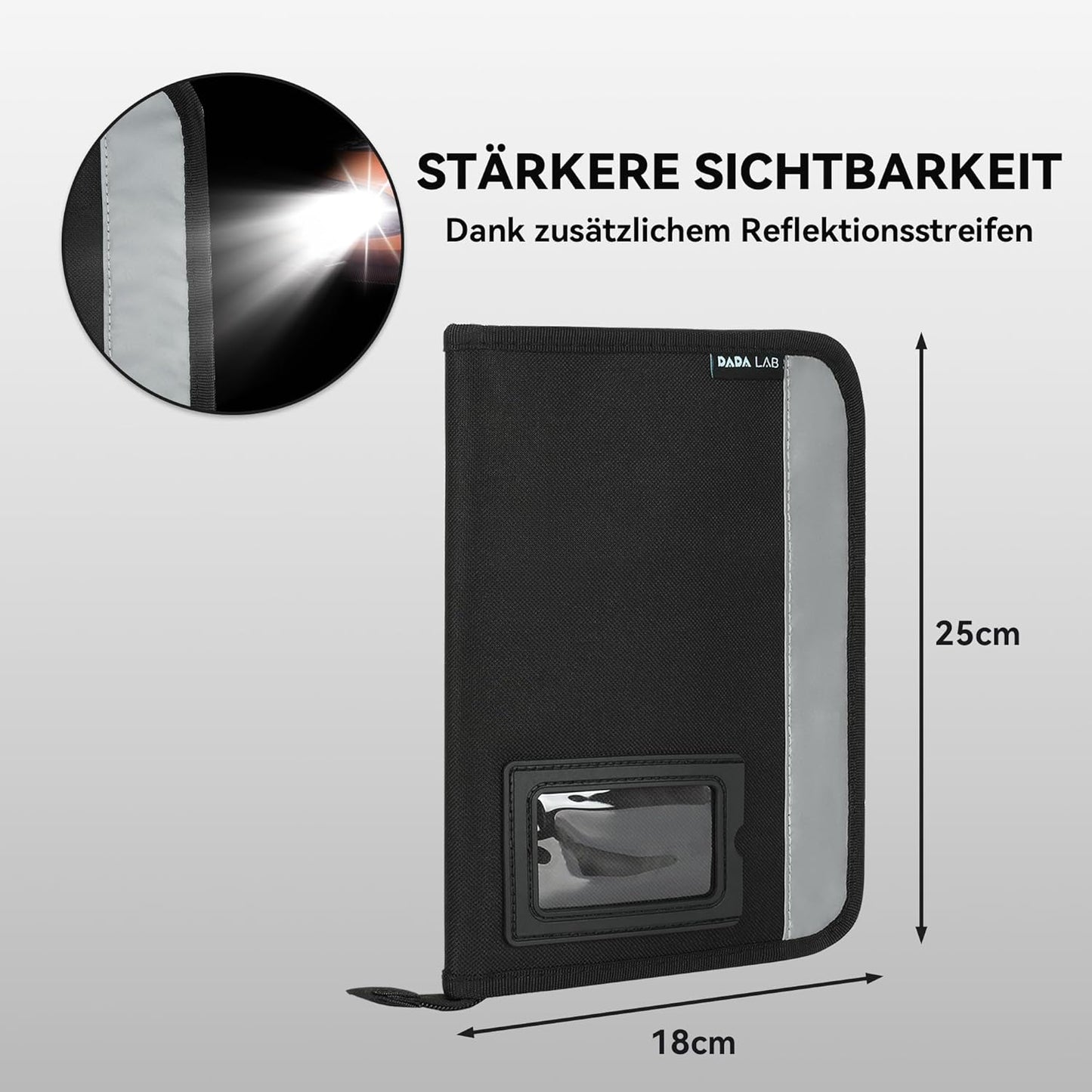 Fahrzeugmappe A5 – Handschuhfach Organizer Auto mit 4 Fächern