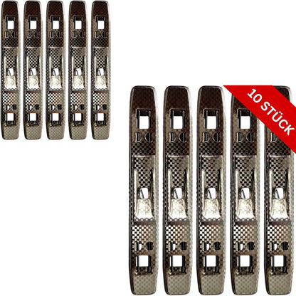Tippniederhalter 10er Set – Metall Dokumentenhalter
