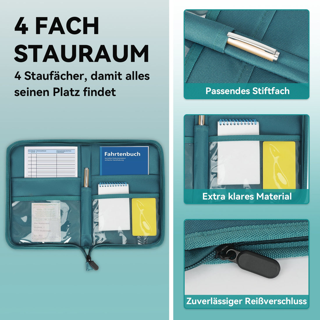 Fahrzeugmappe A5 Blau
