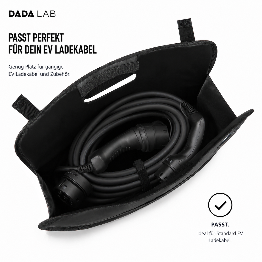 Ladekabeltasche E-Auto im Kofferraum