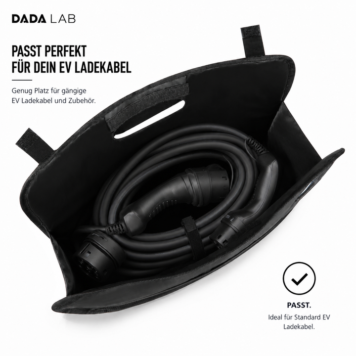 Ladekabeltasche E-Auto im Kofferraum