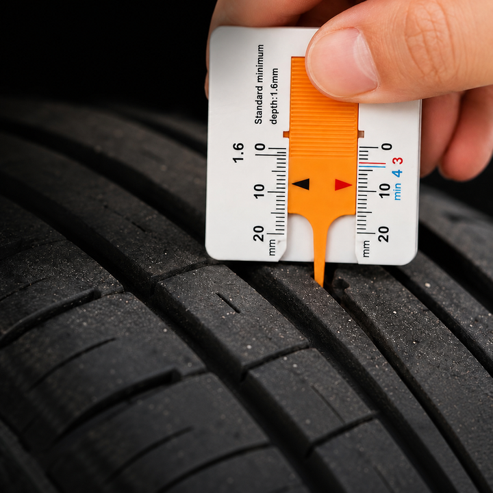 Tire Tread Depth Gauge 3-Piece Set – Car, Motorcycle & RV