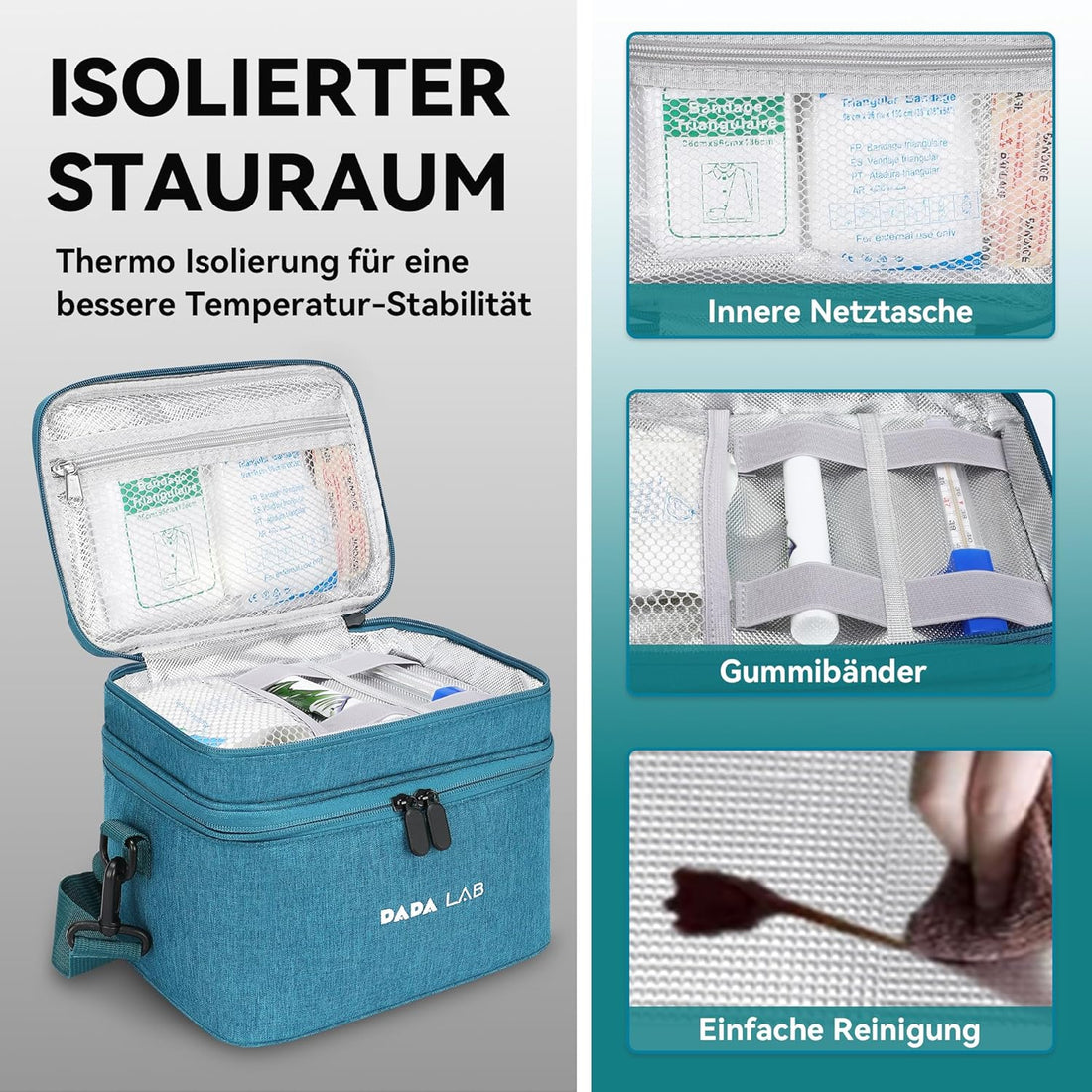 Medication Bag for Inhalation Devices – Water-Repellent Bag