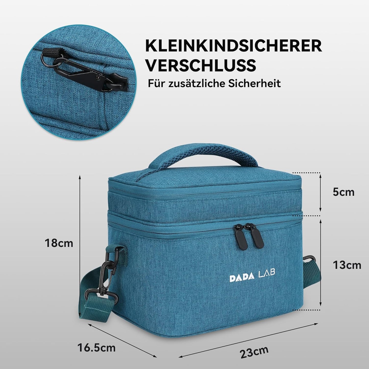 Medikamententasche für Inhalationsgeräte – Wasserabweisende Tasche