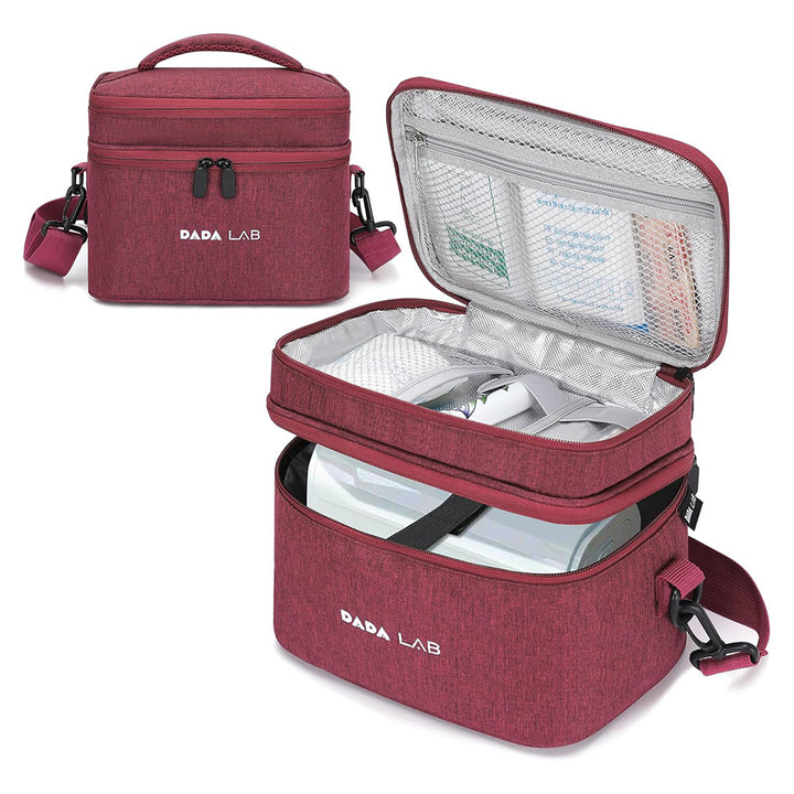 Medication Bag for Inhalation Devices – Water-Repellent Bag - Red