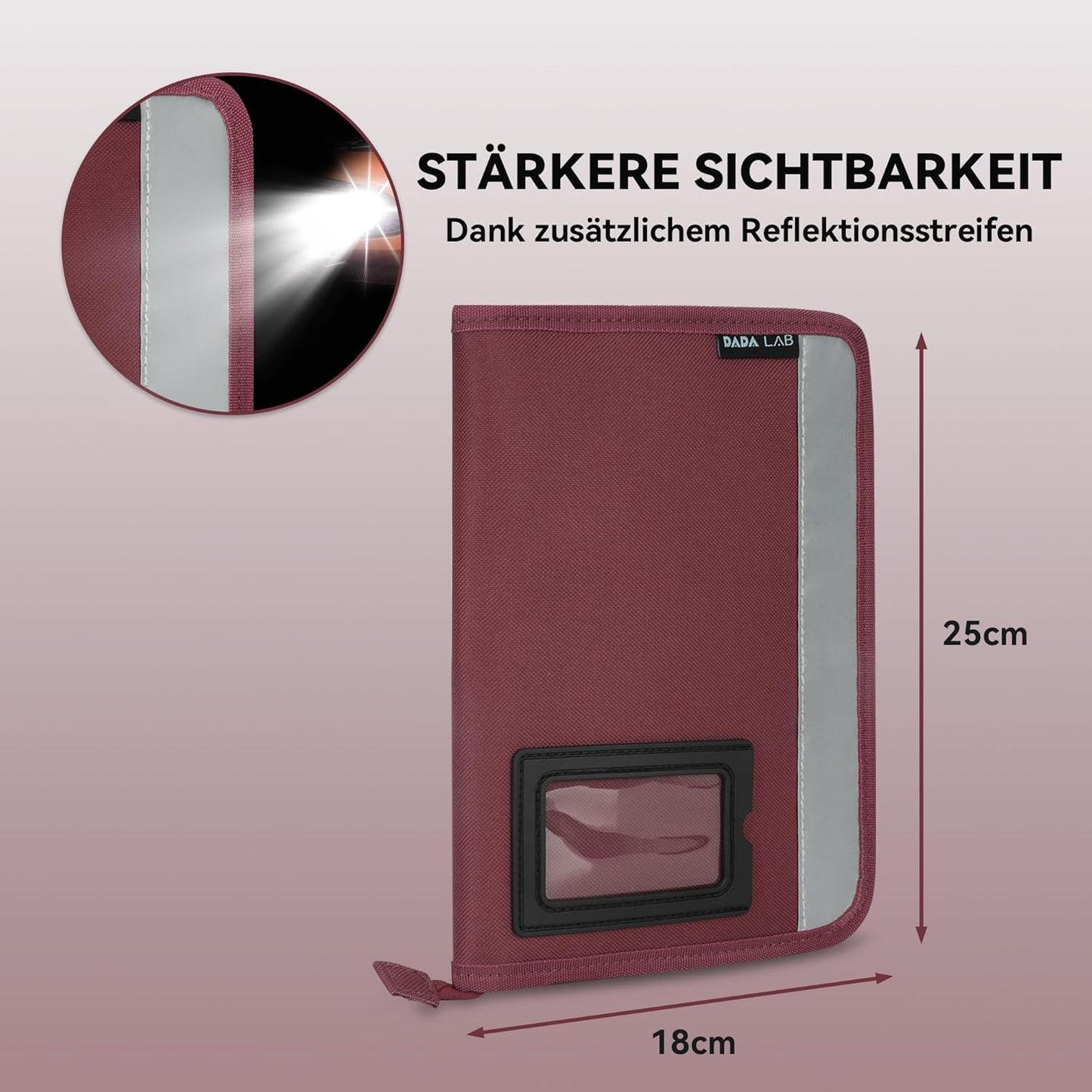 Fahrzeugmappe A5 – Handschuhfach Organizer Auto mit 4 Fächern