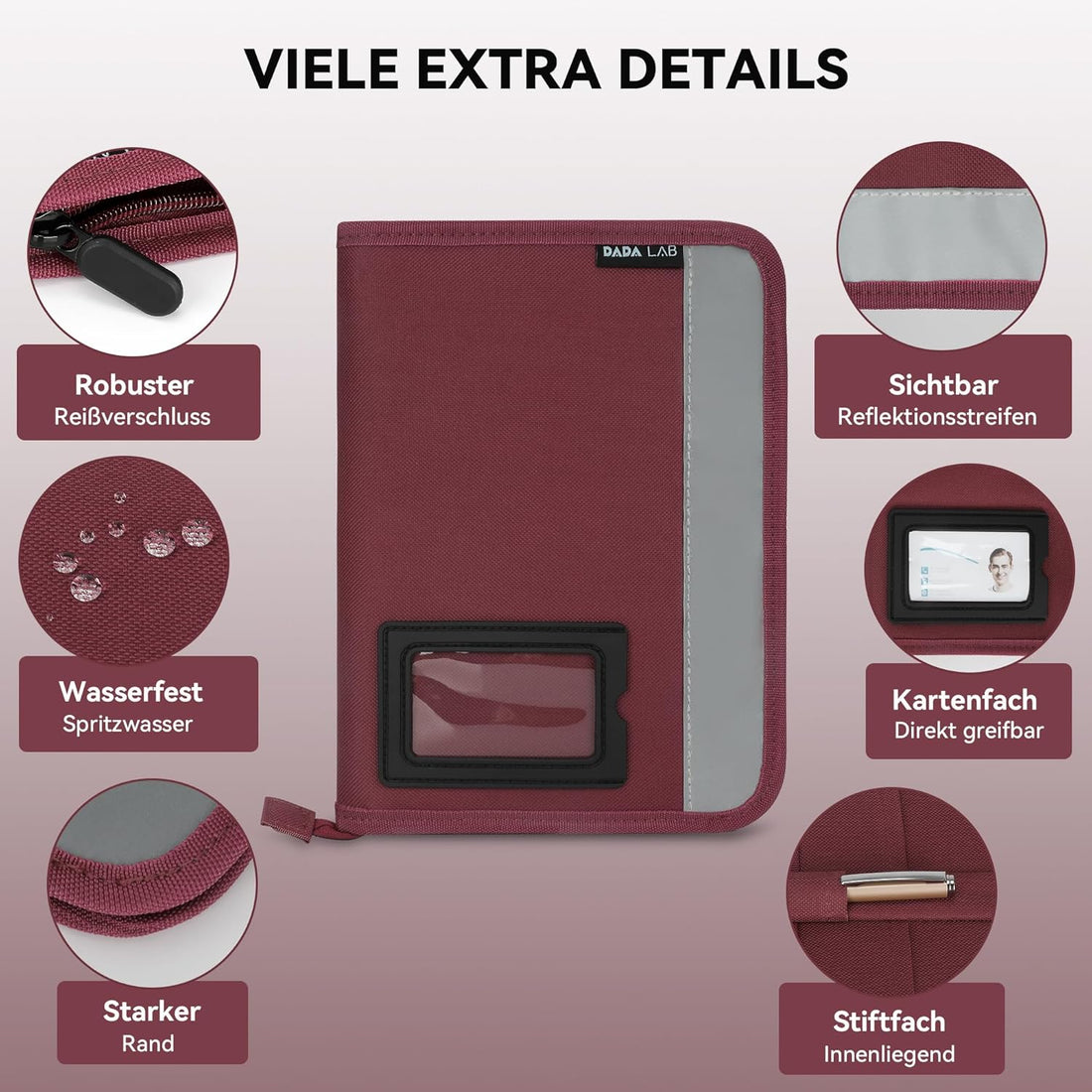 A5 Vehicle Folder – Car Glove Compartment Organizer with 4 Pockets